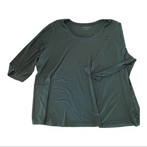 Dark green casual top